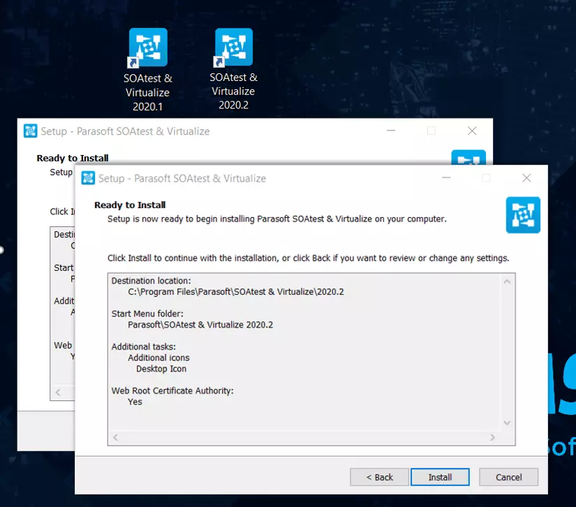 Parasoft SOAtest & Virtualize Installation