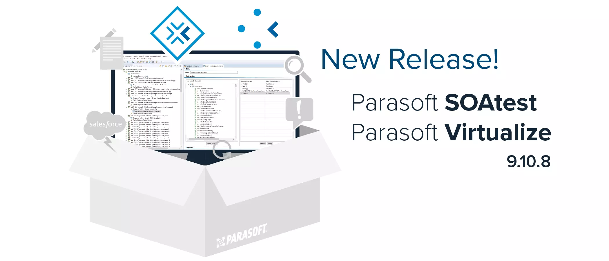 New 9.10.8 releases of Parasoft SOAtest and Parasoft Virtualize!