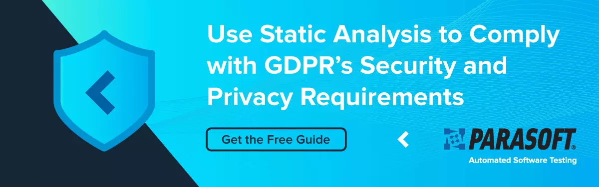 Using Static Analysis to Achieve “Secure-by-Design” for GDPR
