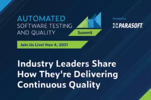 Parasoft Hosts Live Virtual Event on November 4: Automated Software Testing & Quality Summit
